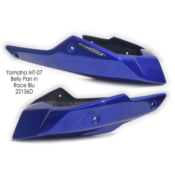 Pyramid Plastics s~bhvX`bN A_[JE/X|C[(Belly Pan^Spoiler) J[FRace Blu FZ07 MT07 YAMAHA }n A_[JE O