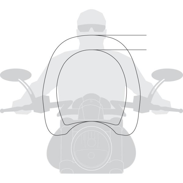 KLOCK WERKS NbN[NX WINDSHIELD KRUS MID CLR A [2302-0093] Custom 1949 - 2013 HARLEY-DAVIDSON n[[_rbh\ XN[ O