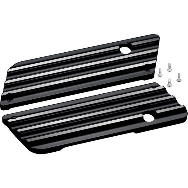 COVINGTONS RrOg b`Jo[ tB ubN yLATCH COVER FINNED BLACK [3501-0323]z HARLEY-DAVIDSON n[[_rbh\ O