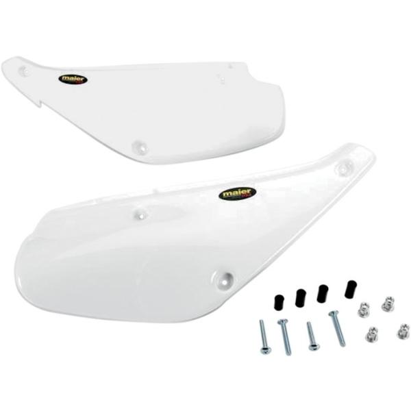 MAIER ���C���[ �T�C�h�v���[�g�z���C�g XR80/100 1988+�p�ySIDEPLATES 88+WH [M20501W]�z XR100R 1988 - 2000 XR80R 1990 1991 1993 HONDA �z���_ �J�E���֘A