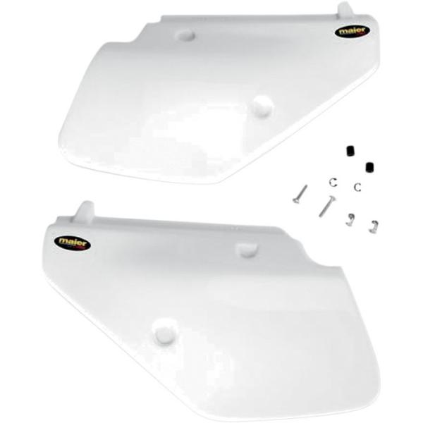 MAIER ���C���[ �T�C�h�v���[�g �z���C�g DRS 1990-1�p�ySIDEPLATES 90-1 WHT [M21326]�z DR250S 1990 - 1992 DR250SE 1993 1995 DR350S DR350SE 1994 1999