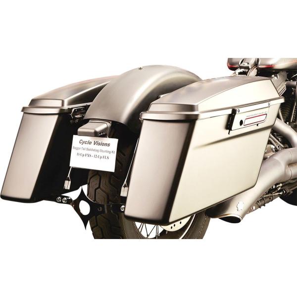 CYCLE VISIONS TCNrW oK[eCFXS/FLS ubN yBAGGERTAIL FXS/FLS BLK [3501-1017]z HARLEY-DAVIDSON n[[_rbh\ pjAP[X