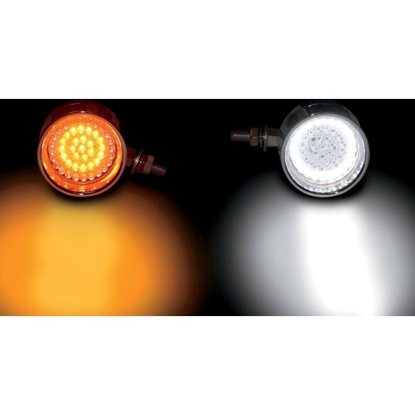 CUSTOM DYNAMICS JX^_Ci~bNX }[J[v Ao[/zCg N[ yLIGHT BILL AMB/WHT CHR [2020-0581]z Η dn