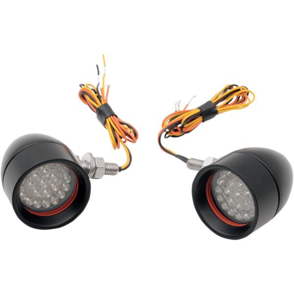CUSTOM DYNAMICS �J�X�^���_�C�i�~�b�N�X ���C�g �~�j�u���b�g�� �u���b�N �A���o�[ �yLIGHT BULLET MINI BLK AMB [2040-1232]�z �E�C���J�[ ���Η� �d���n
