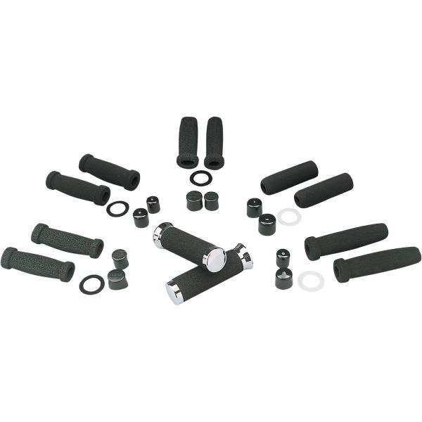 GRAB ON OuI RtH^u[HAR-DAV Obv ubNyCOMFORT HAR-DAV GRIPS-BLK [GR-17]z HARLEY-DAVIDSON n[[_rbh\ nh
