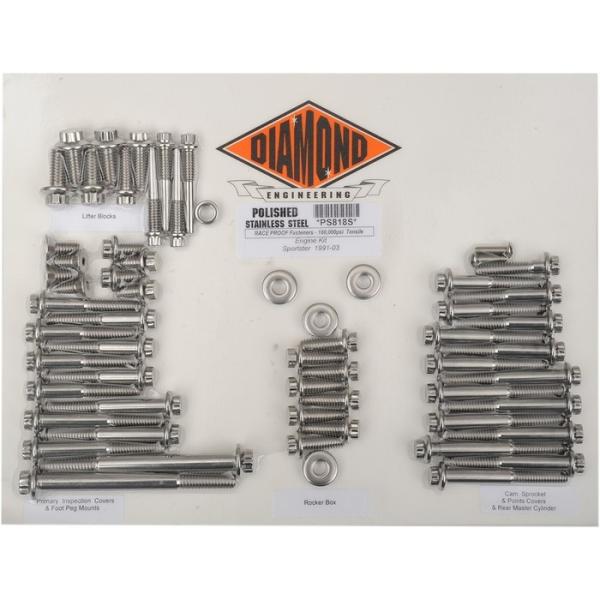 DIAMOND ENGINEERING �_�C�A�����h�G���W�j�A�����O �{���g�L�b�g�G���W�� XL 91-03 �yBOLT KIT ENGINE [2401-0845]�z HARLEY-DAVIDSON �n�[���[�_�r�b�h�\��