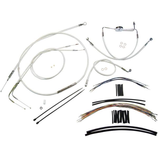 MAGNUM }Oi CONTROL CABLE KIT SC2 [0610-0880] Dyna Fat Bob (EFI) - FXDF 2008 2011 HARLEY-DAVIDSON n[[_rbh\ u[L