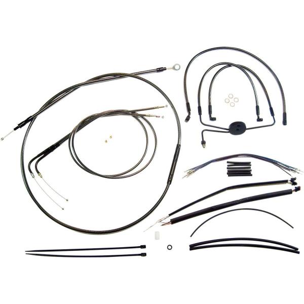 MAGNUM }Oi CONTROL CABLE KIT BP [0610-0990] Dyna Fat Bob (EFI) - FXDF 2012 2017 Low Rider -FXDL 2014 HARLEY-DAVIDSON n[[_rbh\