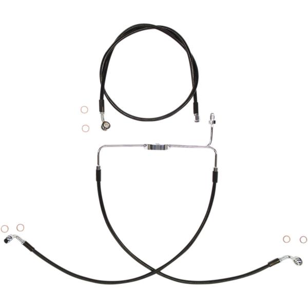 MAGNUM �}�O�i�� LINE BRAKE KIT XR BLK [1741-4789] Dyna Fat Bob (EFI) - FXDF 2008 2017 HARLEY-DAVIDSON �n�[���[�_�r�b�h�\�� �u���[�L