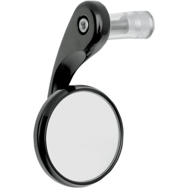 TODD�fS CYCLE �g�b�Y�T�C�N�� MIRROR BAR END LEFT BLK [0640-0430] �~���[ �n���h��