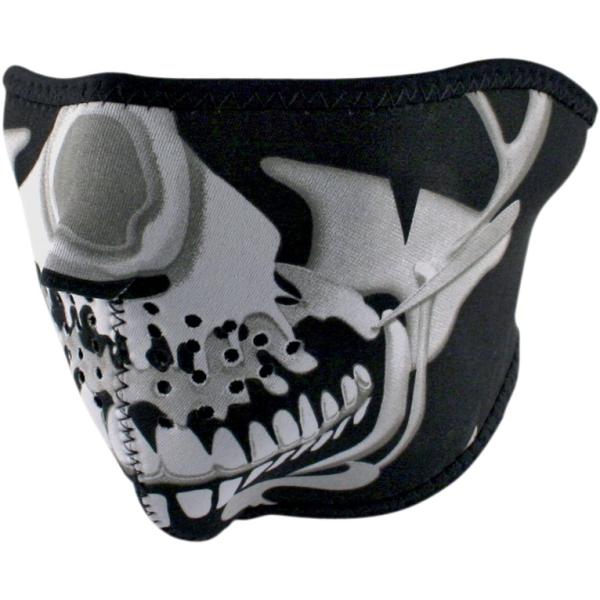 ZAN HEADGEAR UwbhMA HALF MASK CHROME SKULL tFCX}XN Ap