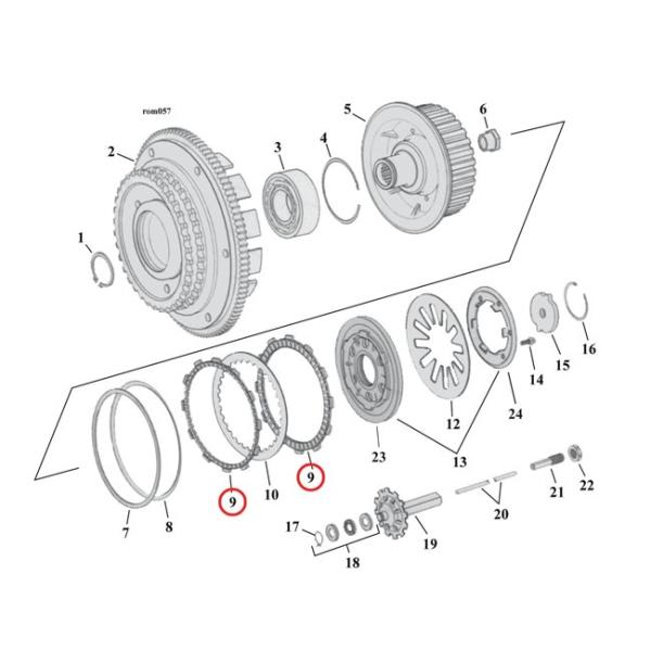 ALTO PRODUCTS Agv_Nc KRYPTONITE X-TRA PLATE CLUTCH KIT 98-16 BDTD (EXCLD 15-16 WITH AS CLUTCH) HARLEY-DAVIDSON n[[_rbh\