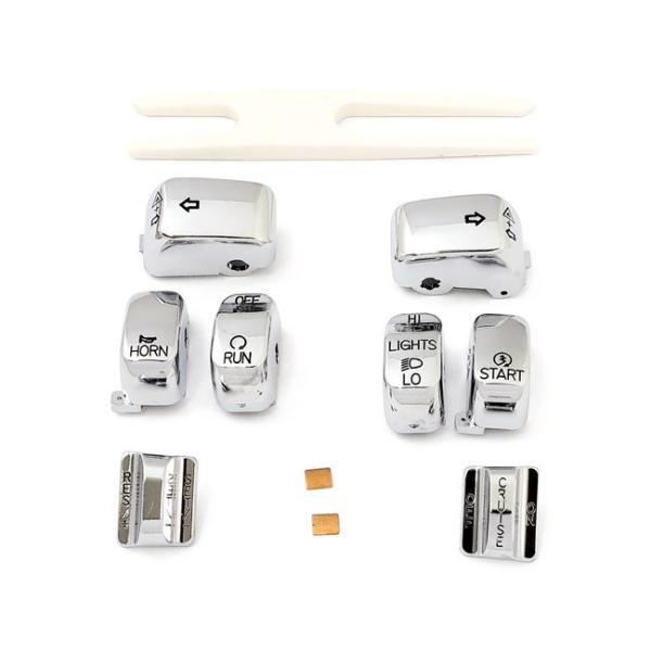 MCS �G���V�[�G�X �n���h���o�[ �X�C�b�`�L���b�v�L�b�g�yHANDLEBAR SWITCH CAP KIT�z 02-13 FLHRC FLHR (CRUISE CONTROL MODELS) �n���h�����Ӄp�[�c �n���h��