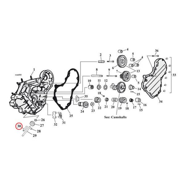 MCS �G���V�[�G�X �I�C���|���v�u�b�V���O �h���C�u�V���t�g�yBUSHING OIL PUMP DRIVE SHAFT�z 36-99 B�DT�D (EXCL�D TC) �I�C���|���v �G���W���p�[�c