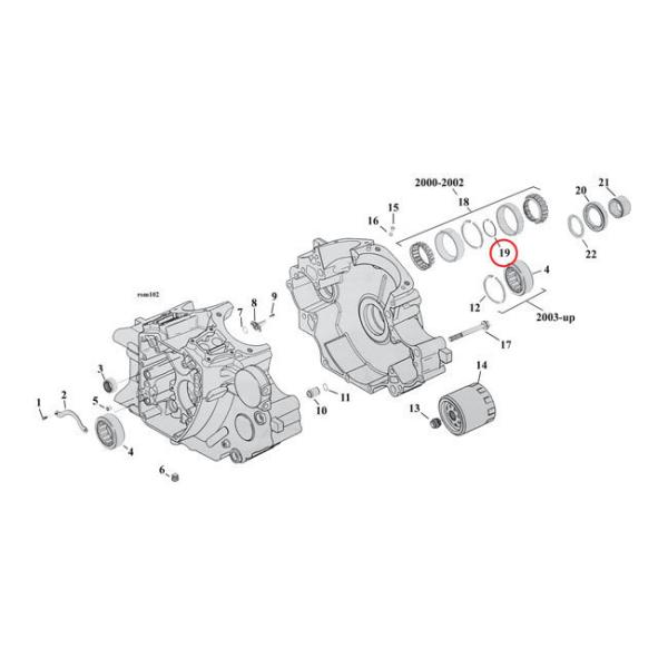 MCS �G���V�[�G�X �X�y�[�T�[�x�A�����O SPR SH�ySPACER SH BEARING�z SIZE�F0�D092 INCH 69-02 B�DT�D TC�^B(NU) HARLEY-DAVIDSON �n�[���[�_�r�b�h�\��