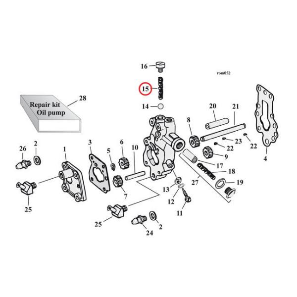MCS GV[GX XvO IC|v`FbNouySPRING OIL PUMP CHECK VALVEz 36-55 AND 66-80 BDTD(NU) HARLEY-DAVIDSON n[[_rbh\