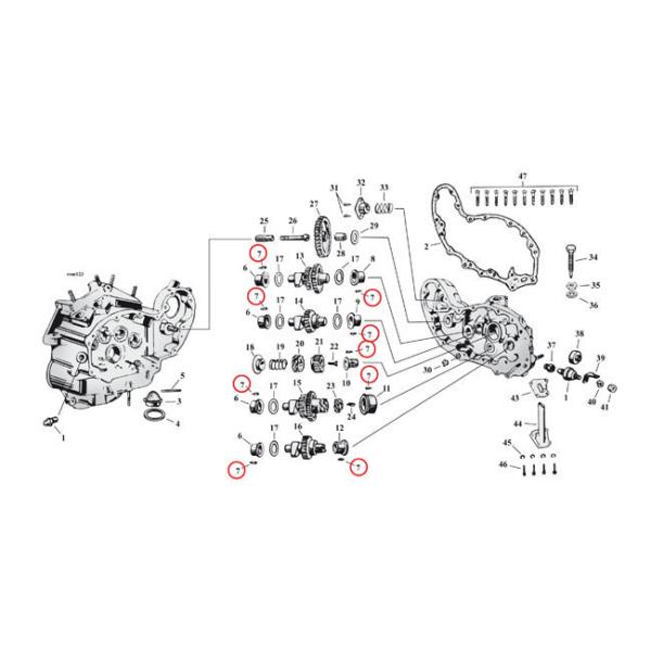 MCS GV[GX [s JVtgubVOyROLL PIN CAM BUSHINGSz 37-73 45h SVG 52-56 KH(NU) HARLEY-DAVIDSON n[[_rbh\