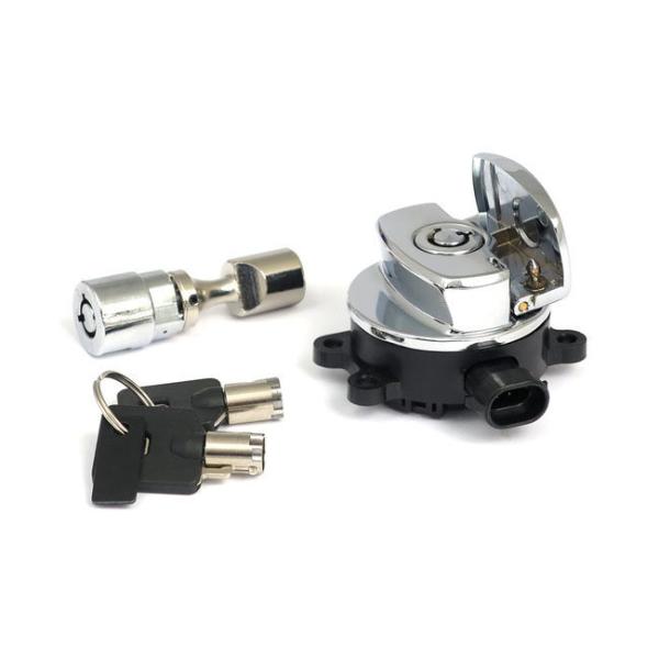 MCS GV[GX COjbVXCb`tH[NbNLbgyIGNITION SWITCH  FORK LOCK KITz COLORFCHROME HARLEY-DAVIDSON n[[_rbh\