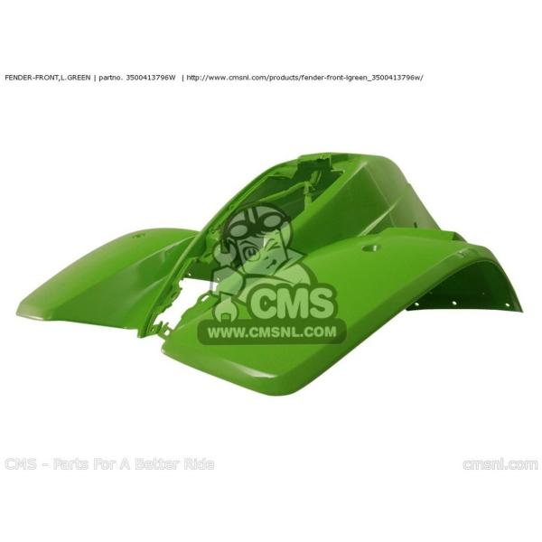 CMS �V�[�G���G�X FENDER-FRONT�CL.GREEN KSF250-A15 KFX250 MOJAVE 2001 USA KSF250-A16 2002 KSF250-A17 2003 KSF250-A18 2004 KAWASAKI �J���T�L �O��