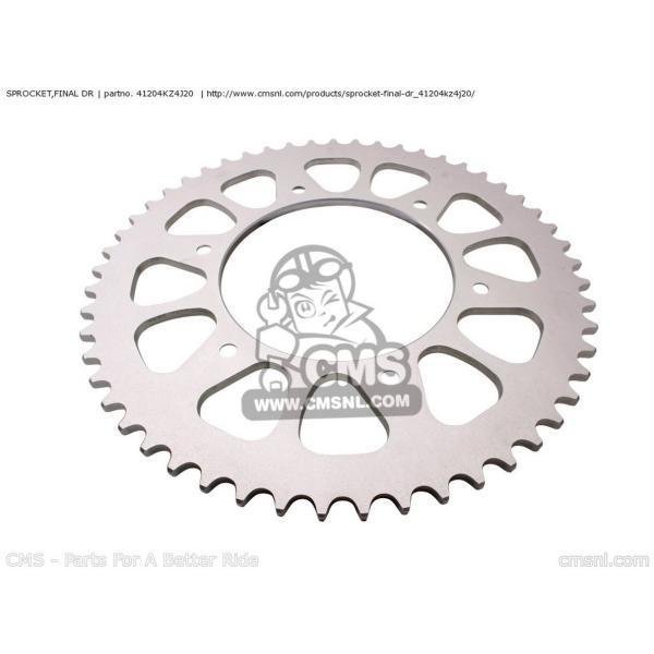 CMS V[GGX (41204-KZ4-J30) SPROCKETCFINAL DR CR125R (Y) AUSTRALIA CANADA / CMF EUROPEAN DIRECT SALES NETHERLANDSCMF USA HONDA z_ 쓮n