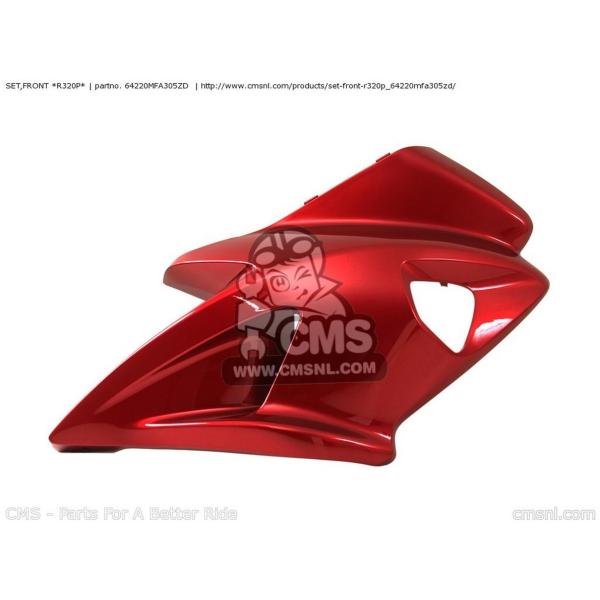 CMS �V�[�G���G�X SET�CFRONT *R320P* CBF1000S 2007 (7) ENGLAND / ABS MKH EUROPEAN DIRECT SALES FRANCE CMF IRELAND CBF1000T HONDA �z���_ �J�E���֘A