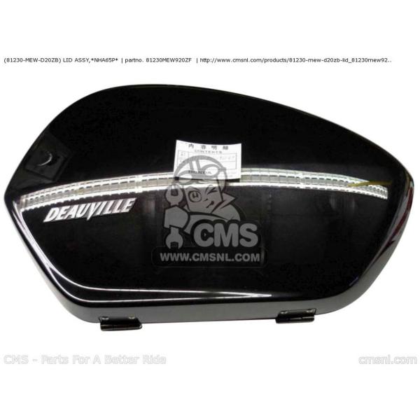 CMS �V�[�G���G�X (81230-MEW-D40ZB) LID ASSY�C*NHA65P* HONDA �z���_ ���̑��p�j�A�P�[�X�I�v�V�����E��C���i �ԑ̗p�o�b�O�E�P�[�X
