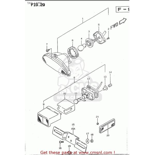 CMS V[GGX LAMP ASSYCRR COMBINATION SUZUKI XYL e[v Η dn