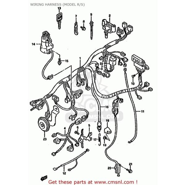 CMS V[GGX (3710046E20) LOCK ASSEMBLYCSTEERING GSF600S BANDIT 1996 (T) USA (E03) 1997 (V) 1998 (W) 1999 (X) SUZUKI XYL L[V_[E