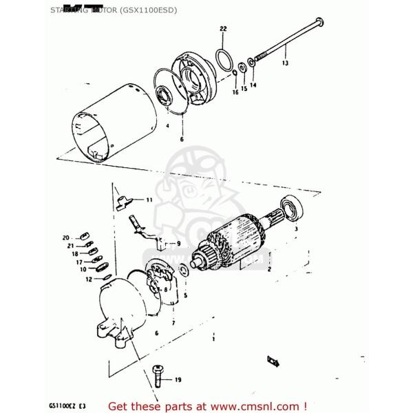 CMS V[GGX (31100-49500-H17) MOTOR ASSEMBLYCSTARTING GS1100E 1982 (Z) USA (E03) 1983 (D) GS1100ES SUZUKI XYL X^[^[[^[ dn