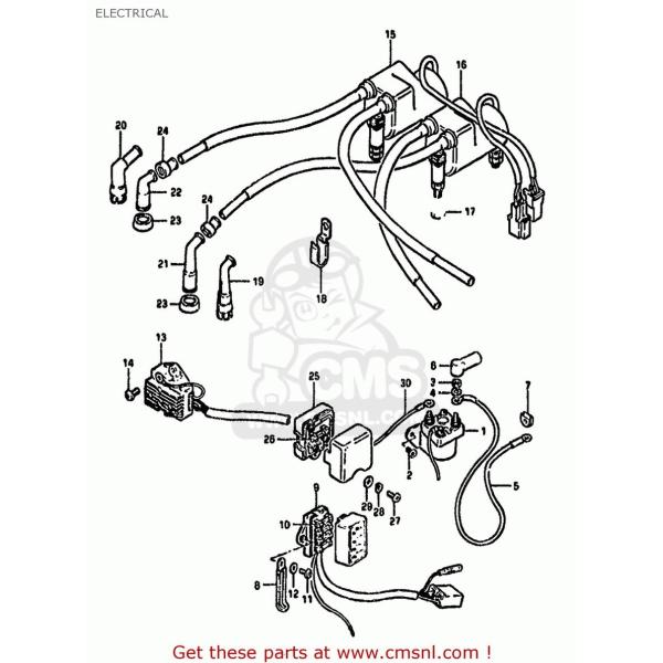CMS V[GGX (3341047021) COIL ASSEMBLYCIGNITION GS550M 1981 (X) (E02 E04 E06 E22 E24 E34) 1982 (Z) E25 USA (E03) SUZUKI XYL _Όn GW