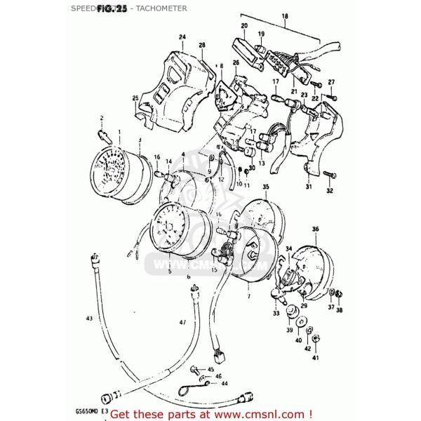 CMS V[GGX (34210-45360) TACHOMETER GS650M 1983 (D) USA (E03) SUZUKI XYL ^R[^[ [^[ECWP[^[֌W dn