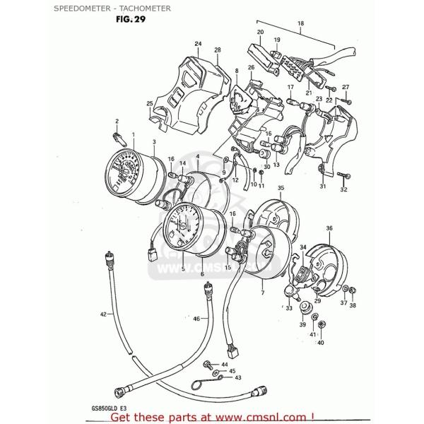 CMS V[GGX (34210-45360) TACHOMETER GS1100GL 1982 (Z) USA (E03) 1983 (D) GS850GL SUZUKI XYL ^R[^[ [^[ECWP[^[֌W dn
