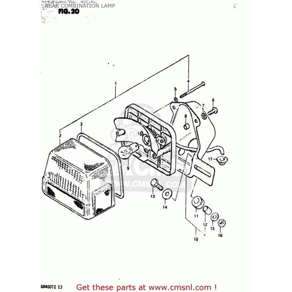 CMS V[GGX LAMP UNITCRR COMBNATION SUZUKI XYL e[v Η dn