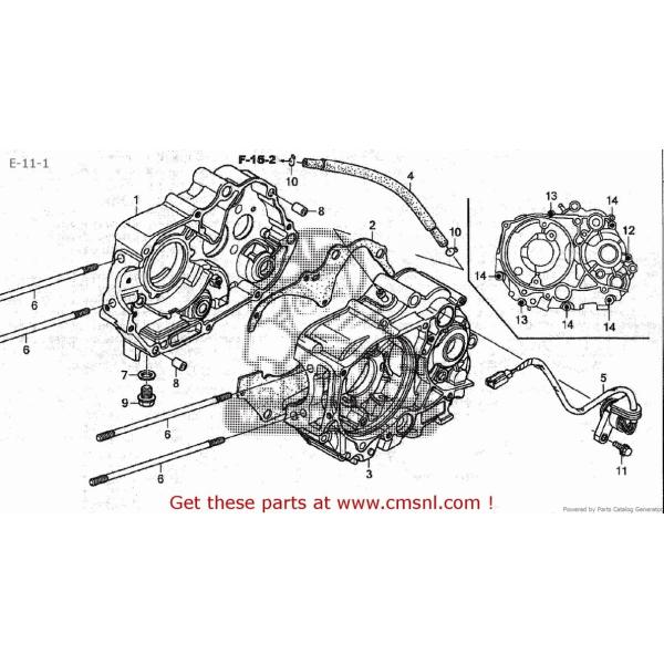 CMS V[GGX CRANK CASE COMPCR C50BN (8) AA01-170 JAPAN (JDM) C50CM C50D C50S HONDA z_ ̑GWp[cIvVECi GW