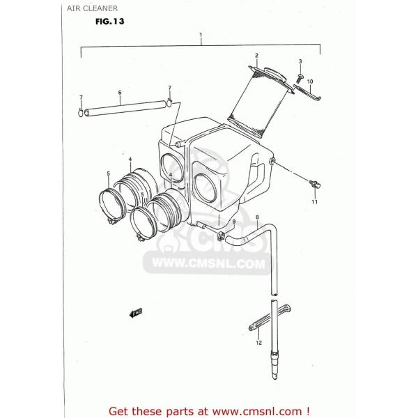 CMS V[GGX (1370001D00) CLEANER ASSEMBLYCAIR GS500E 1989 (K) USA (E03) 1990 (L) 1991 (M) 1992 (N) 1993 (P) 1994 (R) 1995 (S) 1996 (T) zC֘A