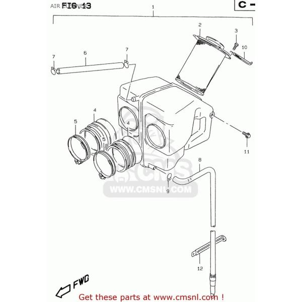 CMS V[GGX (1370001D61) CLEANER ASSYCA GS500E 1997 (V) (E02 E04 E22 E24 E25 E34 E37) 1998 (W) E18 1999 (X) 2000 (Y) GS500EU (E04 E39) zC֘A