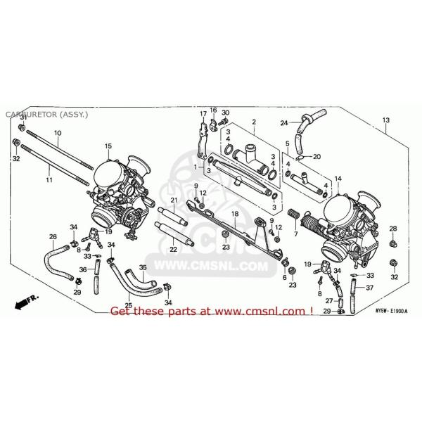 CMS V[GGX CARBURETOR ASSY ( CB500 1998 (W) AUSTRIA ENGLAND FRANCE GERMANY / 50P ITALY NORTHERN EUROPE 1999 (X) HONDA z_ Lu^[