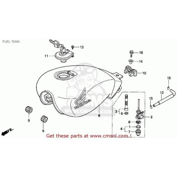 CMS �V�[�G���G�X (17520-KBG-941ZB) TANK SET *PB215C* CB250 NIGHTHAWK 1993 (P) USA 1994 (R) HONDA �z���_ �K�\�����^���N �^���N�֘A �O��