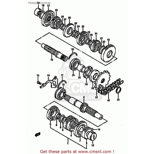 CMS �V�[�G���G�X (2412101D01) SHAFT�CCOUNTER (NT�F13) SUZUKI �X�Y�L �~�b�V�����E�M�A �G���W���p�[�c �G���W��