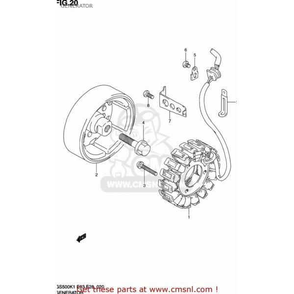 CMS �V�[�G���G�X (31402-01D01) ROTOR GS500 2001 (K1) USA (E03) 2002 (K2) GS500F 2004 (K4) 2005 (K5) 2006 (K6) 2007 (K7) 2008 (K8) 2009 (K9) �d���n