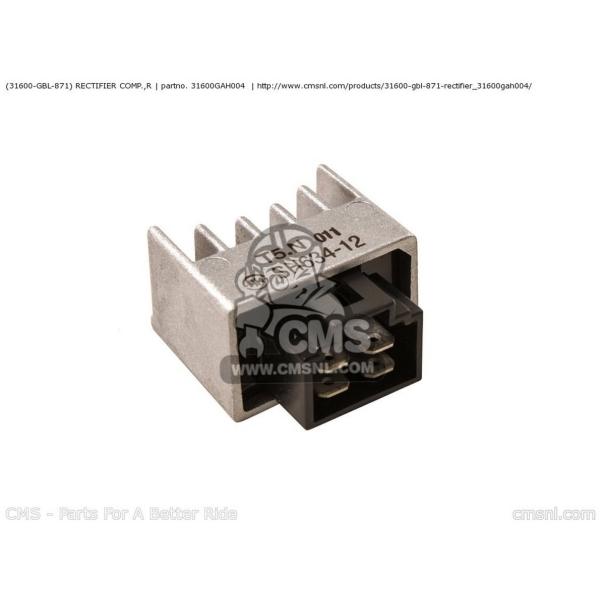 CMS V[GGX (31600-GBL-871) RECTIFIER COMP.CR C50CM (N) JAPAN (P) (S) (V) C90 CUB ENGLAND GREECE C90M / SEL HONDA z_ dn