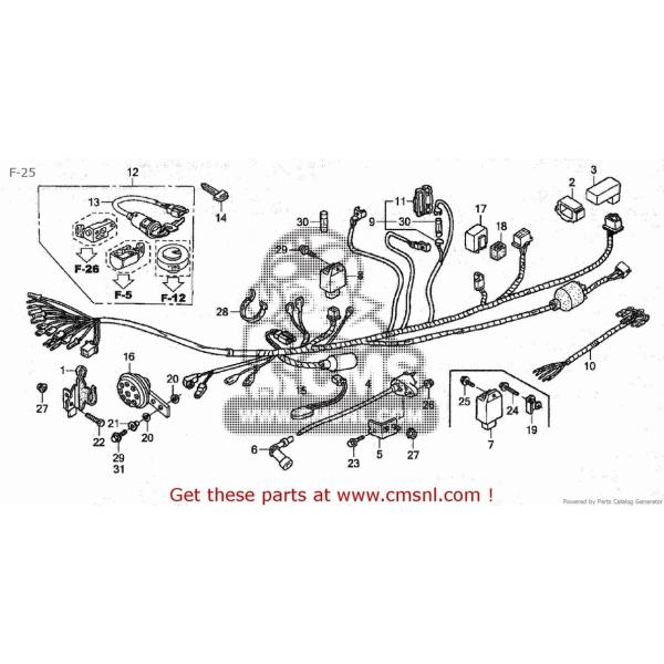 CMS �V�[�G���G�X HARNESS�CWIRE (JDM) C50BN (2) AA01-130 JAPAN (5) AA01-150 (7) AA01-160 HONDA �z���_ ���C���n�[�l�X �X�C�b�`�E�n�[�l�X�֌W �d���n