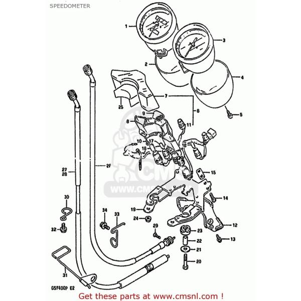 CMS �V�[�G���G�X SPEEDOMETER(KILO) GSF400 1991 (M) (E02 E04 E16 E21 E22 E24 E25 E34 E53) 1992 (N) E30 1993 (P) BANDIT USA (E03) CALIFORNIA (E03 E33)