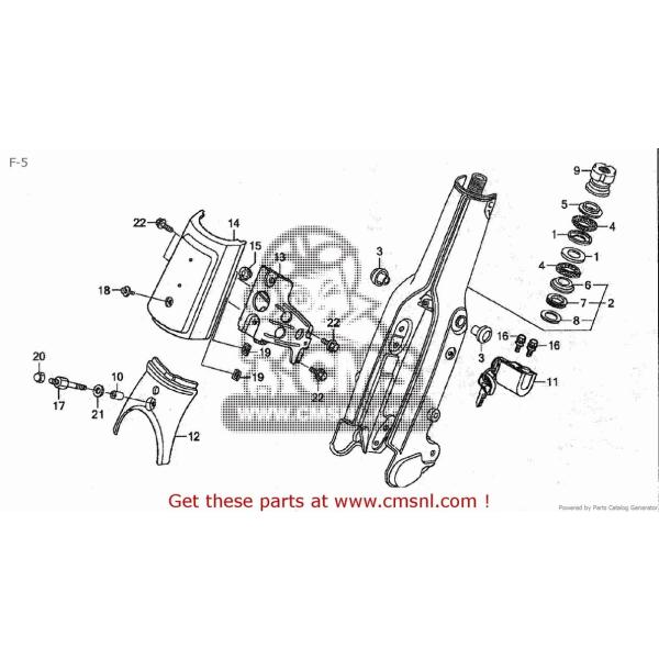 CMS �V�[�G���G�X FORK SET�CF*PB186* (JDM) C50BN (7) AA01-160 JAPAN (8) AA01-170 HONDA �z���_ �t�����g�t�H�[�N �T�X�y���V���� �����