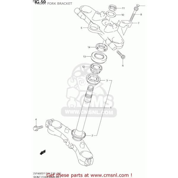 CMS �V�[�G���G�X BRACKET�CUNDER GSF600S BANDIT 2000 (Y) USA (E03) 2001 (K1) 2002 (K2) 2003 (K3) SUZUKI �X�Y�L �T�X�y���V���� �����
