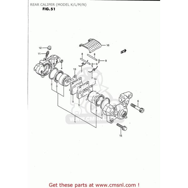 CMS �V�[�G���G�X (6910001D02) CALIPER ASSEMBLY�CREAR GS500E 1989 (K) USA (E03) 1990 (L) 1991 (M) 1992 (N) 1993 (P) 1994 (R) 1995 (S) 1996 (T)