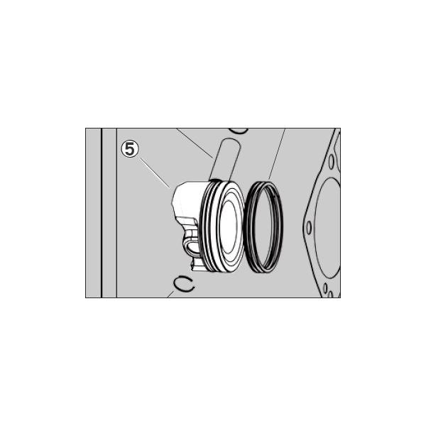 ENDURANCE �G���f�������X 5.PISTON �s�X�g�� (��61) [GROM �O���� �{�A�b�v�L�b�g(ED12100K26A01)�F��C���i] HONDA �z���_ �G���W���p�[�c �G���W��