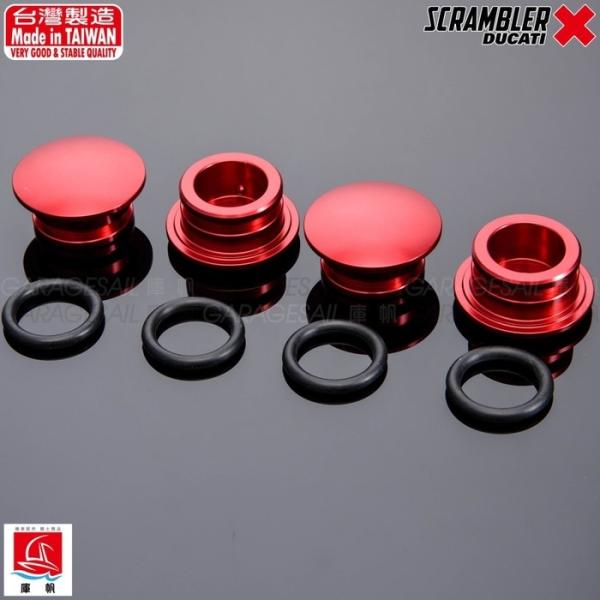 GarageSaiL K[WZC t[pA~vO COLORFANODIZED RED SCRAMBLER ICON CLASSIC DUCATI hDJeB O