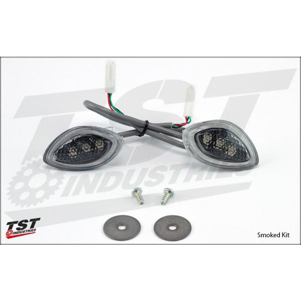 TST �e�B�[�G�X�e�B�[ HALO-1 LED�E�C���J�[ GLOW COLOR�FHyper White / LENS COLOR�FSmoked CBR600RR ABS HONDA �z���_ �E�C���J�[ ���Η� �d���n