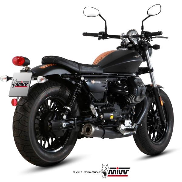 MIVV/ミブ/GHIBLI BLACKスリップオンマフラー/モトグッチ/V9 MIVV ミヴ GHIBLI BLACK スリップオンマフラー V9 BOBBER ROAMER